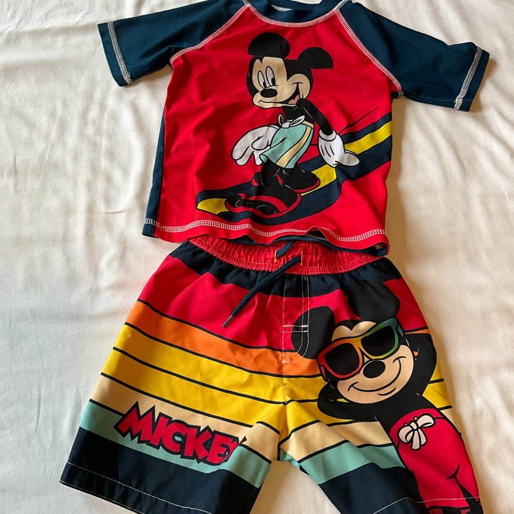 Disney Mickey Two Piece Boys Swim Set